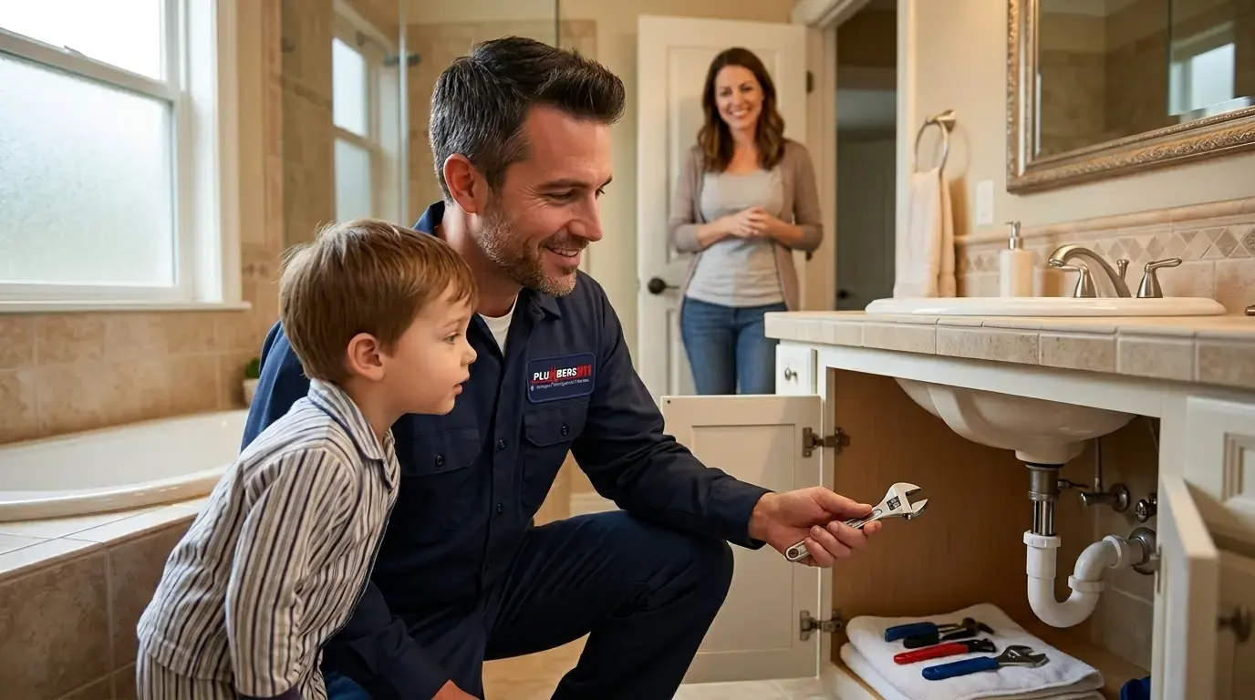 Licensed plumber at work in Western Springs, IL